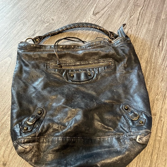 Balenciaga black shoulder bag hobo motocycle bag - Picture 2 of 3